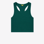 Ribbed Cropped Singlet - Emerald