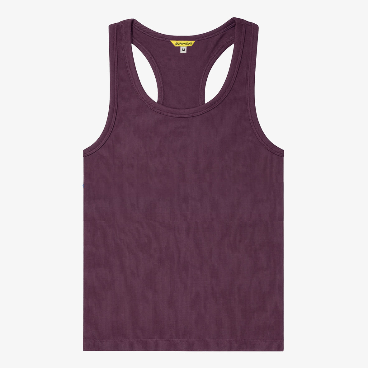 Ribbed Singlet - Peppercorn
