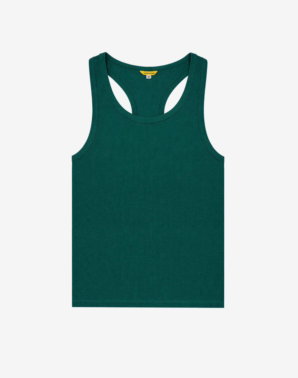 Ribbed Singlet - Emerald