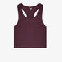 Ribbed Cropped Singlet - Peppercorn