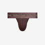 Ribbed Thong Underwear - Peppercorn