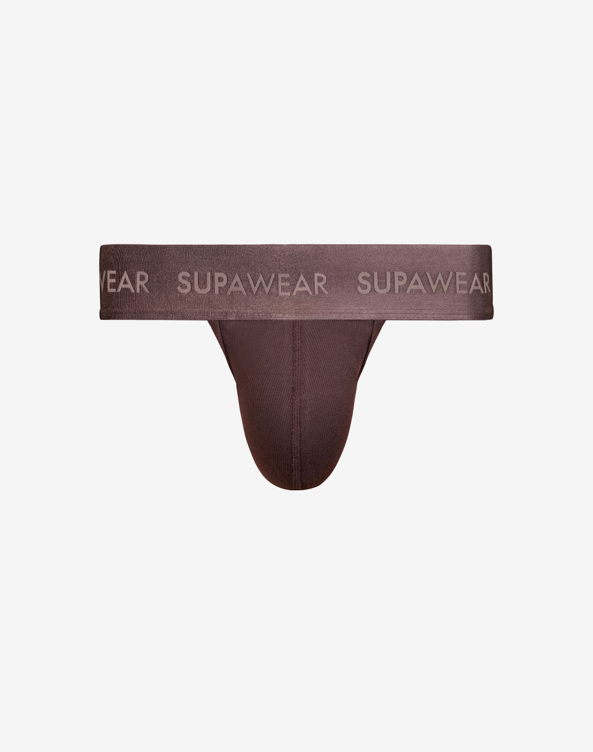 Ribbed Thong Underwear - Peppercorn