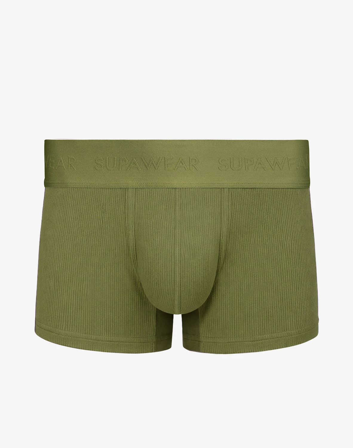 Ribbed Trunk Underwear - Green