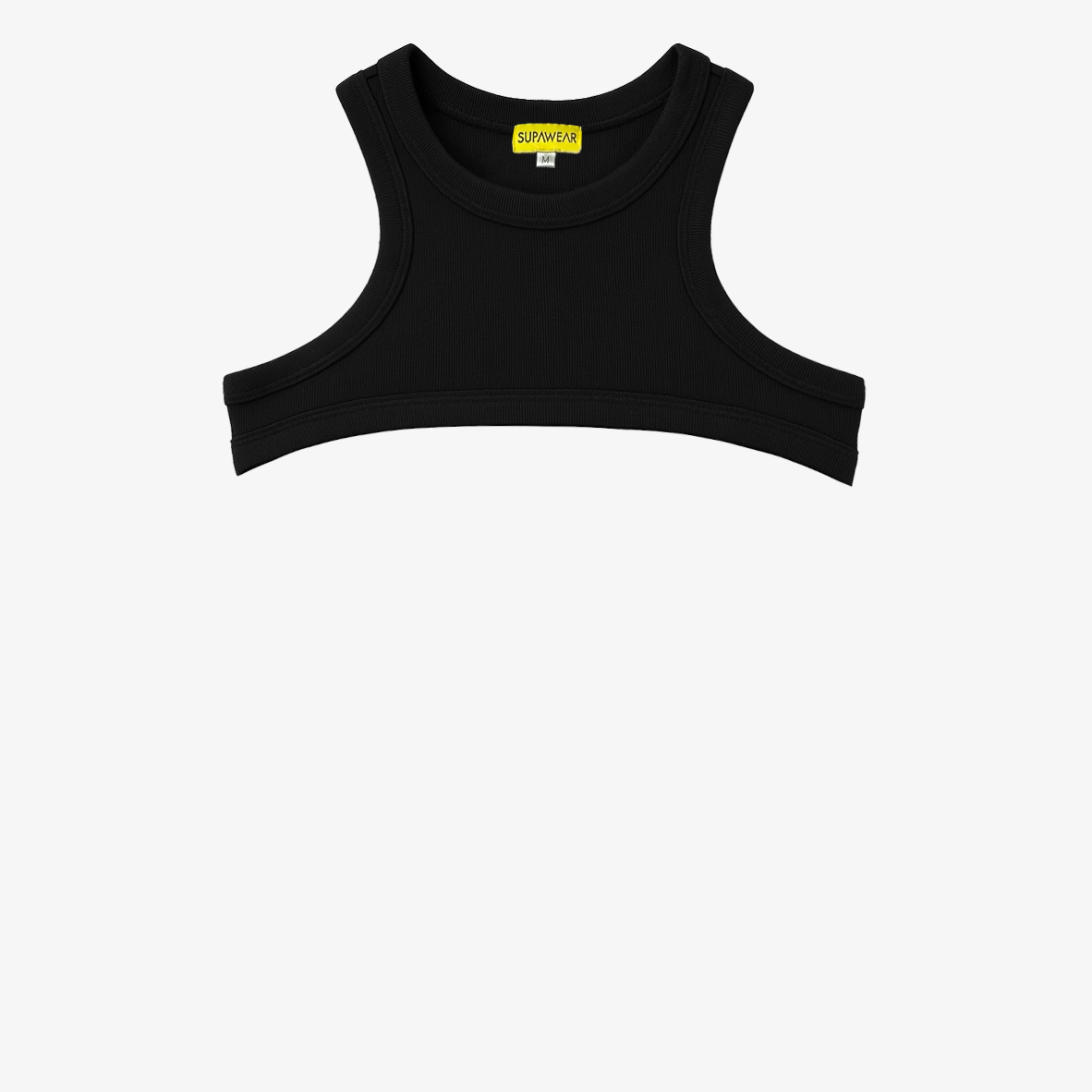 Ribbed Slashed Cropped Top