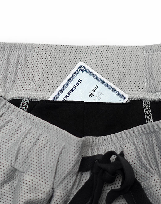 4” Full Lined Mesh Shorts - Light Grey