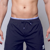 Double Elastic Shorts - Black