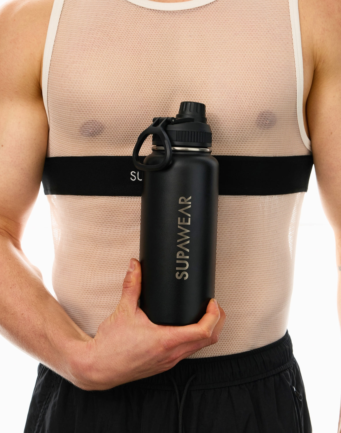 1L Water Bottle - Black