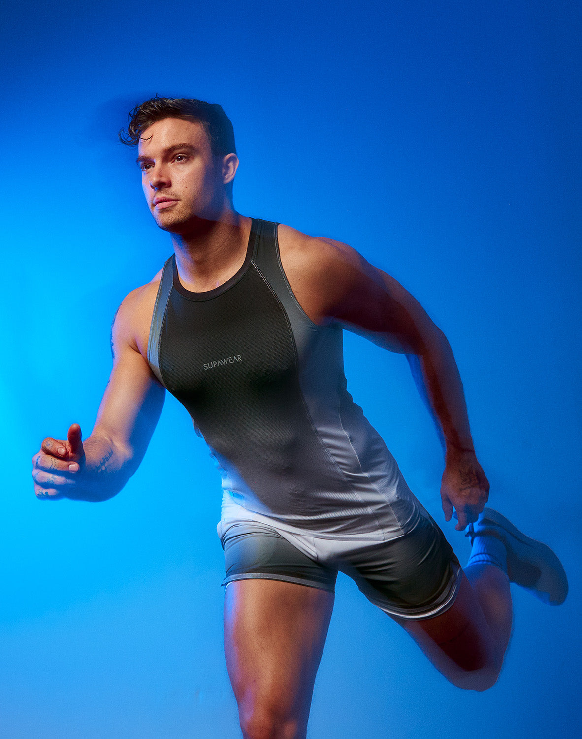SPR Performance Gradient Singlet -Black & White