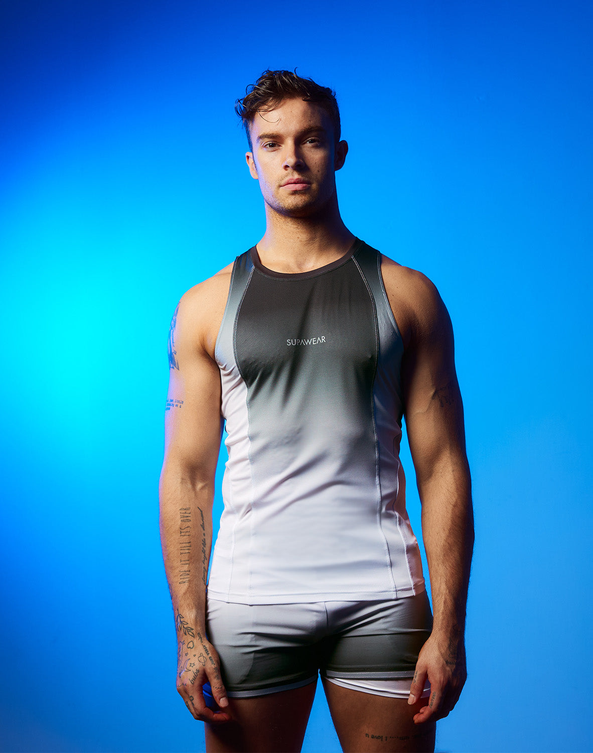 SPR Performance Gradient Singlet -Black & White