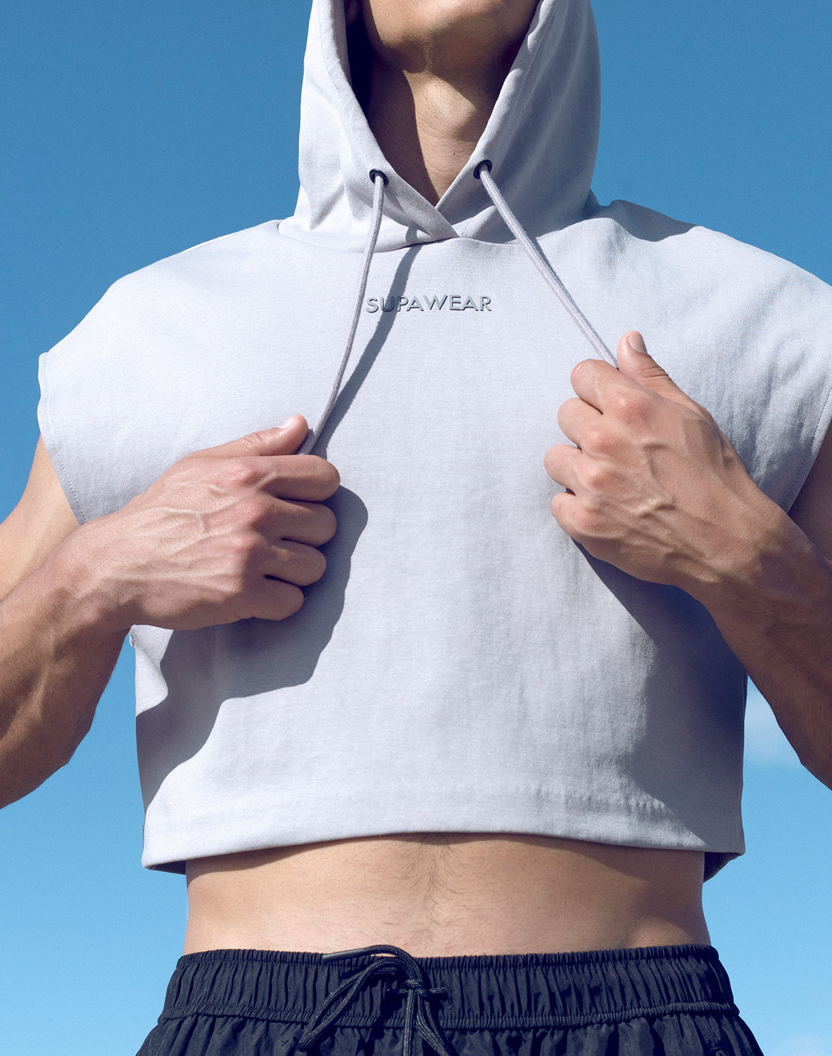 Cropped Hoodie - Grey