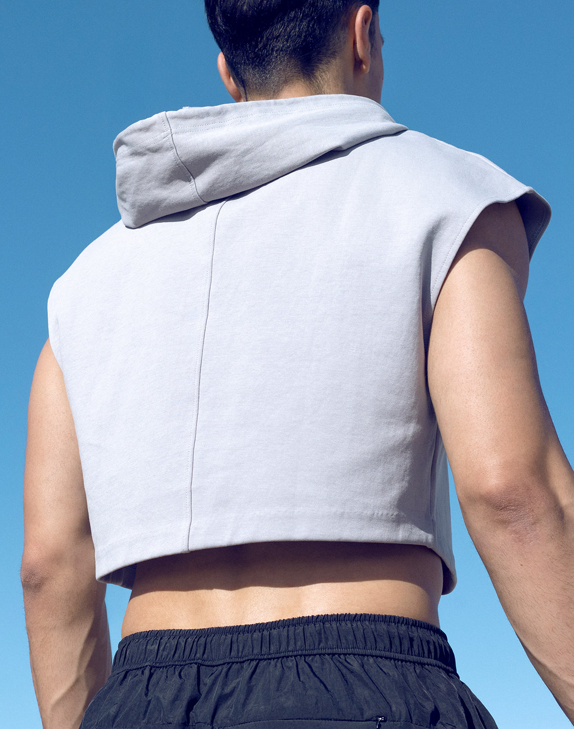 Cropped Hoodie - Grey