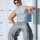 Gym2Street Zip-up Vest - Grey