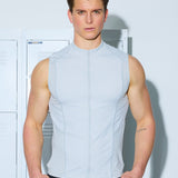 Gym2Street Zip-up Vest - Grey