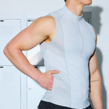 Gym2Street Zip-up Vest - Grey