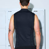 Gym2Street Zip-up Vest - Black