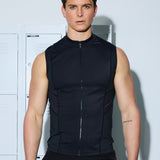 Gym2Street Zip-up Vest - Black