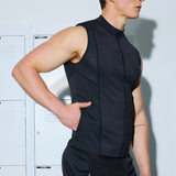 Gym2Street Zip-up Vest - Black