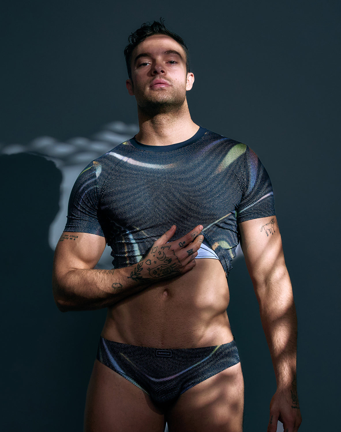 Pride Crop T-Shirt - Black