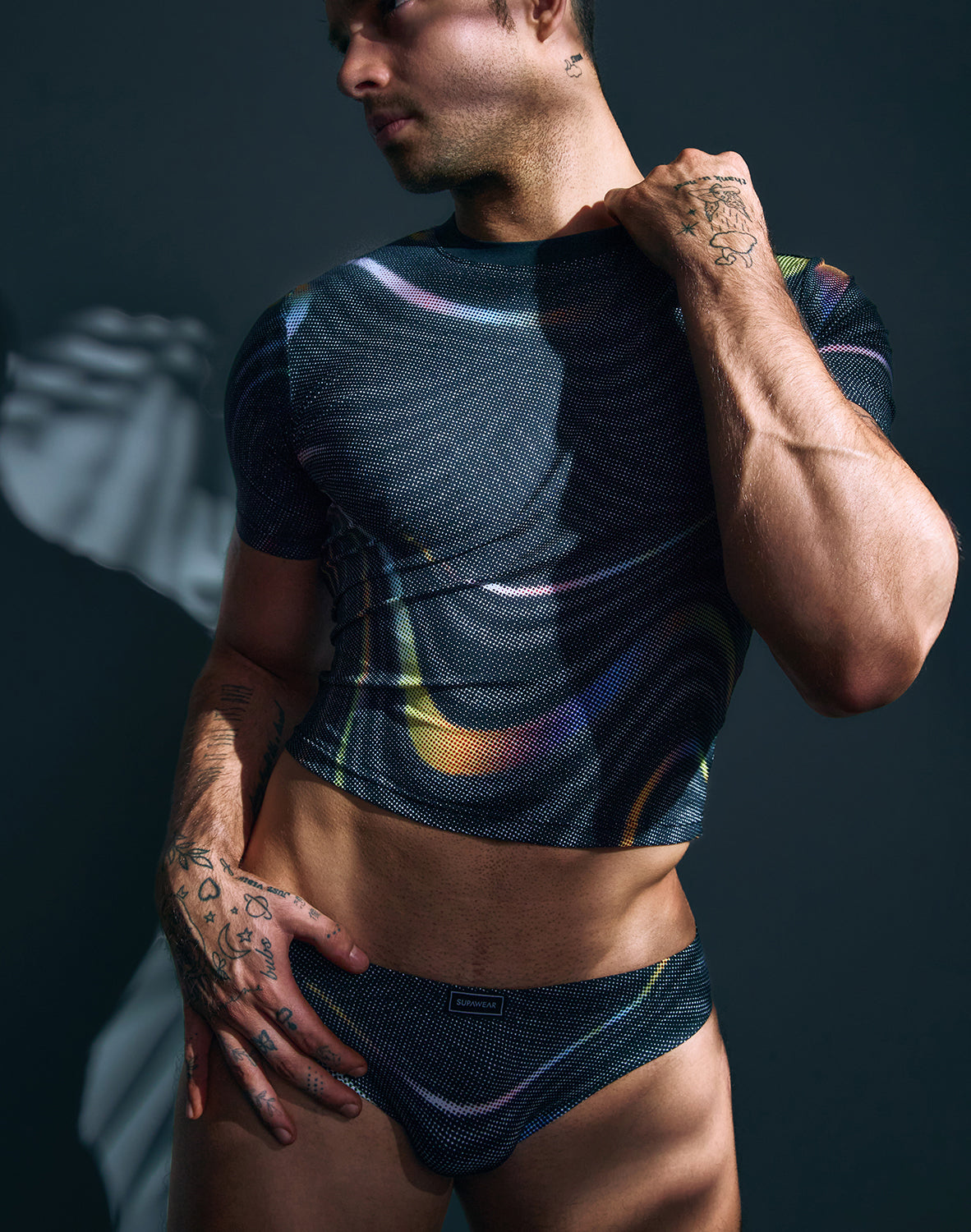 Pride Crop T-Shirt - Black