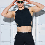 SPR Cropped Tank - Black