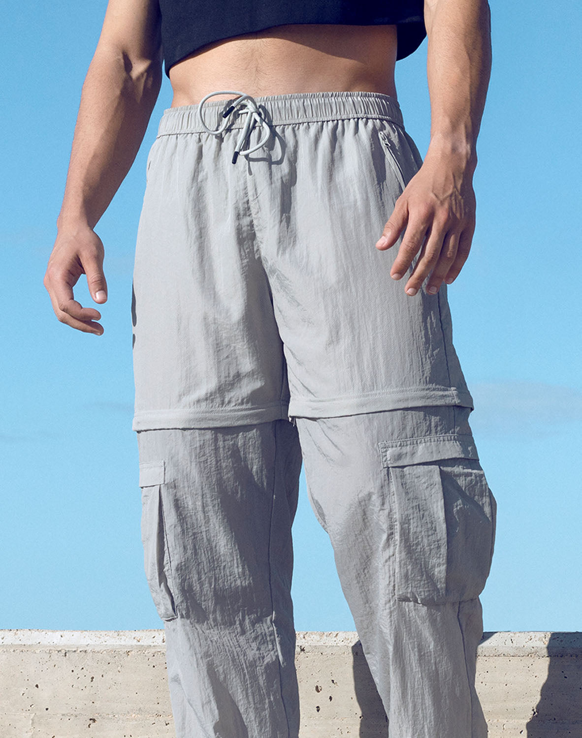 Zip-Off Trouser - Grey