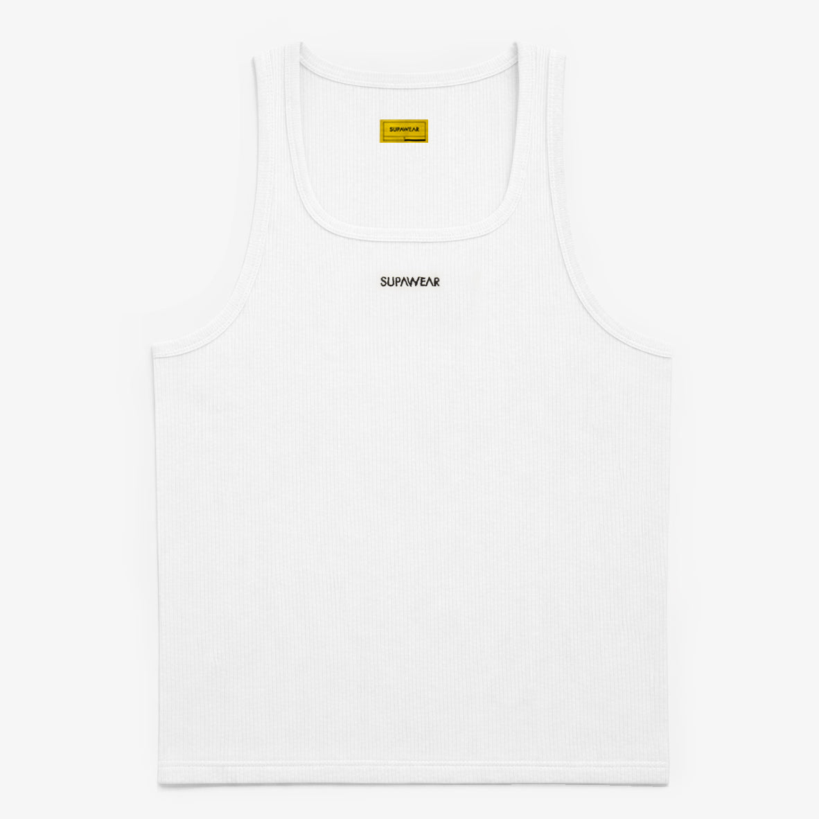 Semi-Squared Singlet - White