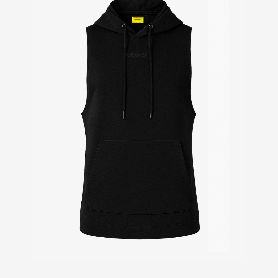 Sleeveless Hoodie - Black
