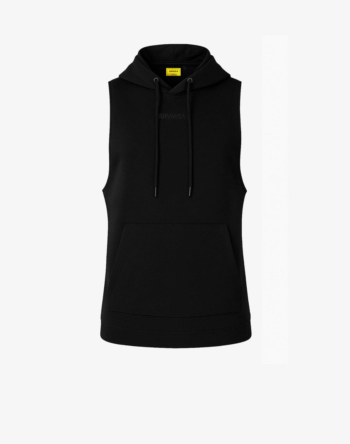 Sleeveless Hoodie - Black