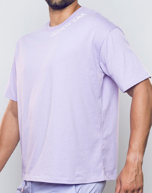 Oversized Tee - Purple Heather