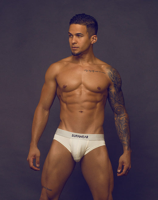 Neon Brief Underwear - Ivory