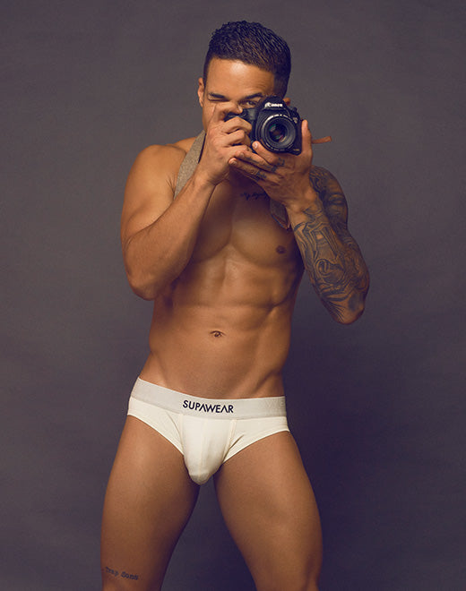 Neon Brief Underwear - Ivory