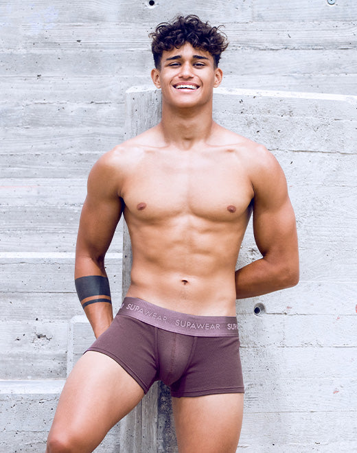 Ribbed Trunks Underwear - Peppercorn