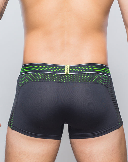 Neon Mesh Trunk Underwear - Neon Green