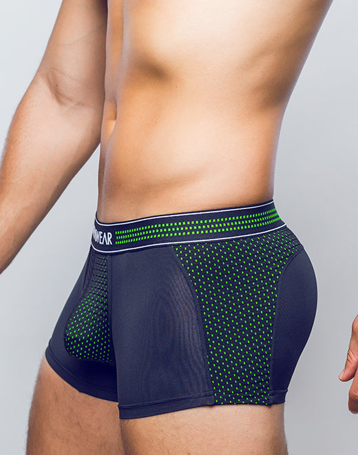Neon Mesh Trunk Underwear - Neon Green