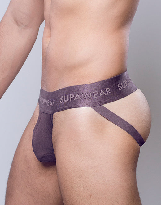 Ribbed Jockstrap Underwear - Peppercorn
