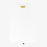 Solid & Mesh Tanktop - White
