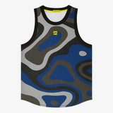 Mesh Jersey - Blue Print Combo