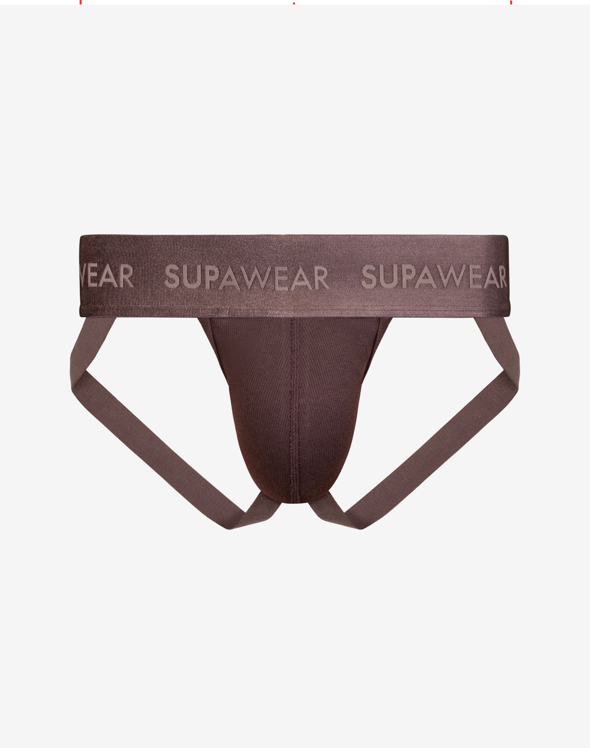 Ribbed Jockstrap Underwear - Peppercorn