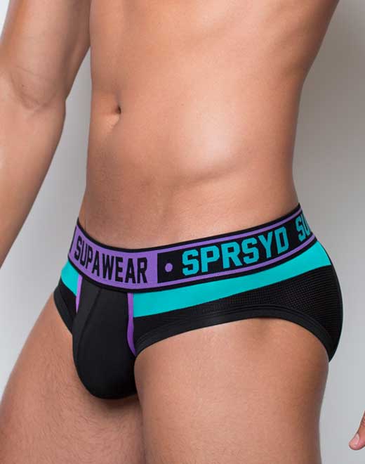 Cyborg Brief Underwear - Cyber Purple | SUPAWEAR | Underwear Briefs