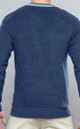 Terry Towelling Sweater  -  Navy | SUPAWEAR | Sweaters