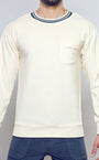 Terry Towelling Sweater  -  Off White | SUPAWEAR | Sweaters