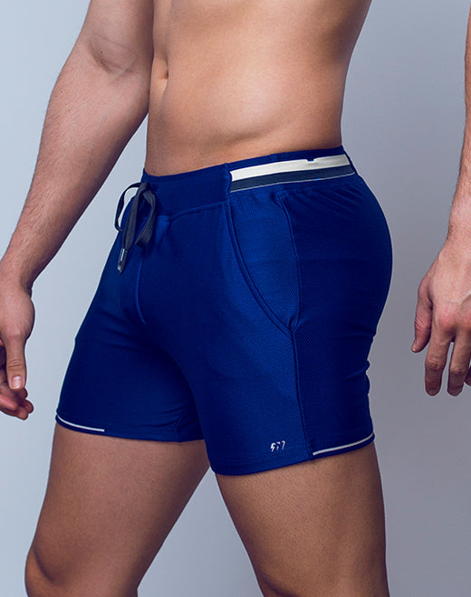 4” Full Lined Mesh Shorts - Limoges Blue