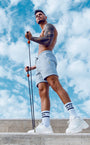 Recovery Shorts - Grey Marle | SUPAWEAR | Shorts Gymwear
