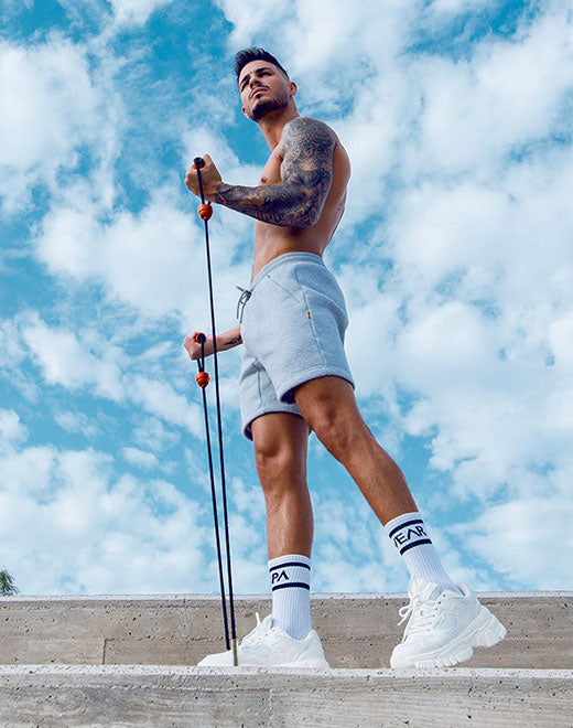 Recovery Shorts - Grey Marle | SUPAWEAR | Shorts Gymwear