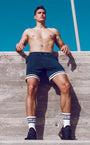 Terry Towelling Shorts  -  Navy | SUPAWEAR | Shorts Gymwear