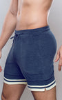 Terry Towelling Shorts  -  Navy | SUPAWEAR | Shorts Gymwear