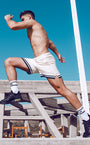 Terry Towelling Shorts  -  Off White | SUPAWEAR | Shorts Gymwear