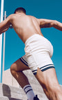 Terry Towelling Shorts  -  Off White | SUPAWEAR | Shorts Gymwear