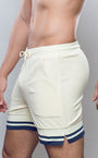 Terry Towelling Shorts  -  Off White | SUPAWEAR | Shorts Gymwear