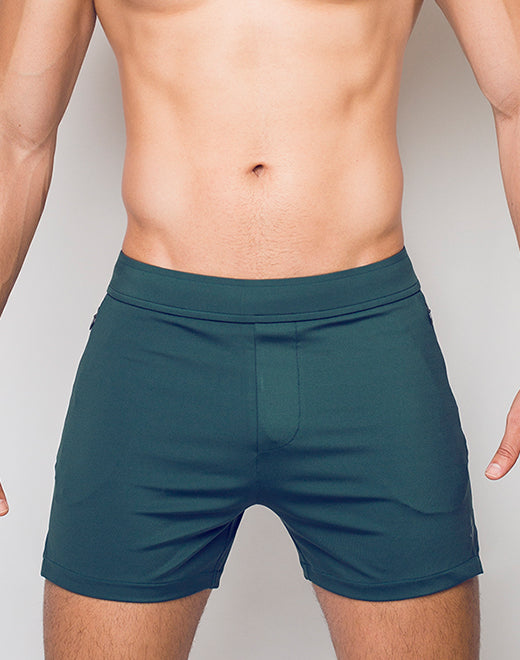 Running Shorts - Nexus Dark Green | SUPAWEAR | Shorts Gymwear